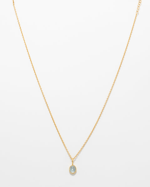 Collar de aguamarina de ORO