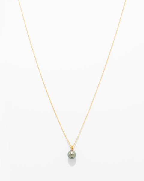 Collar de perlas grises ORO