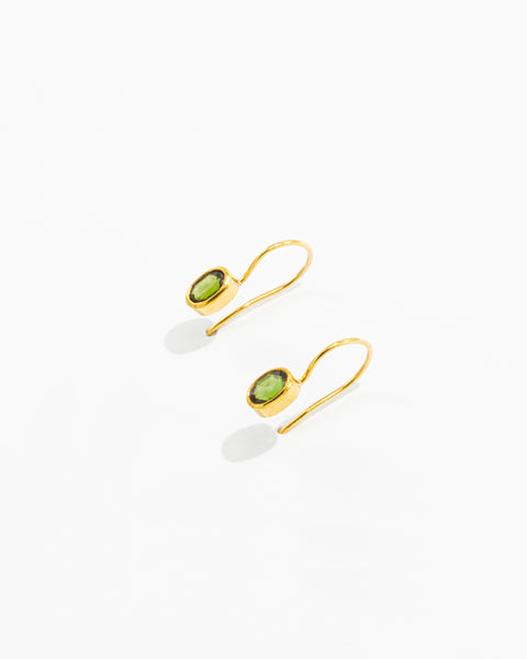 Pendientes de ORO con colgante de piedra