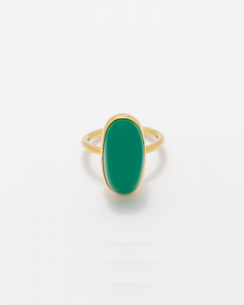 Anel Ágata Verde