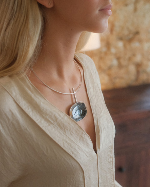 Gargantilha Quartz Dendritico