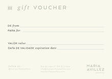 Carregar imagem no visualizador da galeria, Gift Voucher Maria Avillez Jewellery
