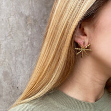Load image into Gallery viewer, Sculpted Star Earrings
