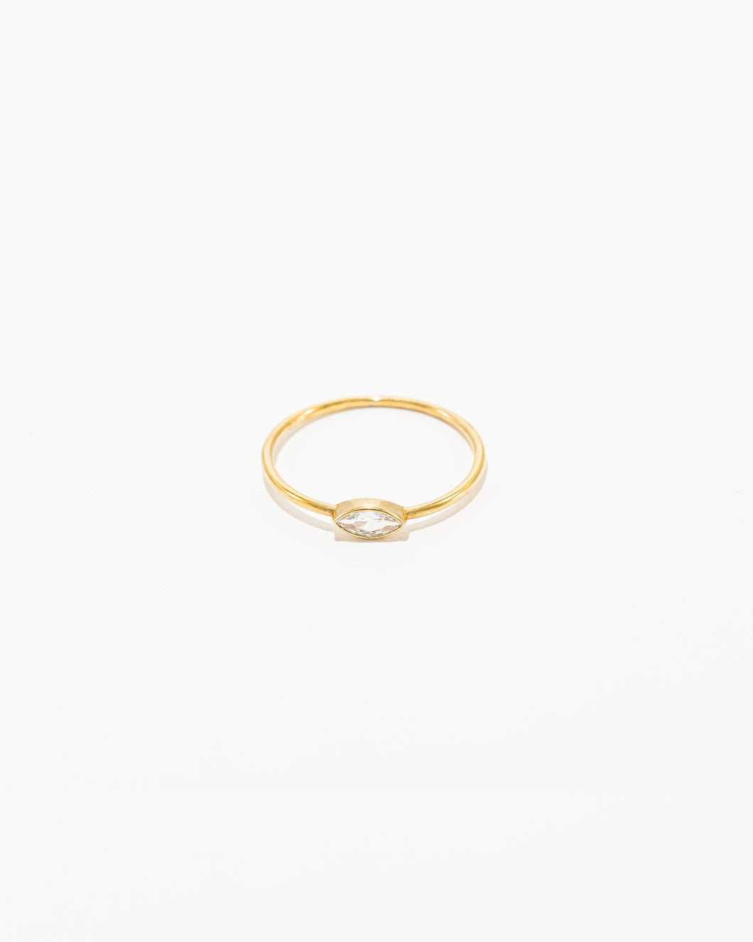 Zirconia Navette Ring