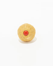 Load image into Gallery viewer, Sea Urchin Ring with Turquoise/Coral
