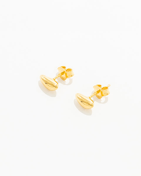 Oval Stone Earrings