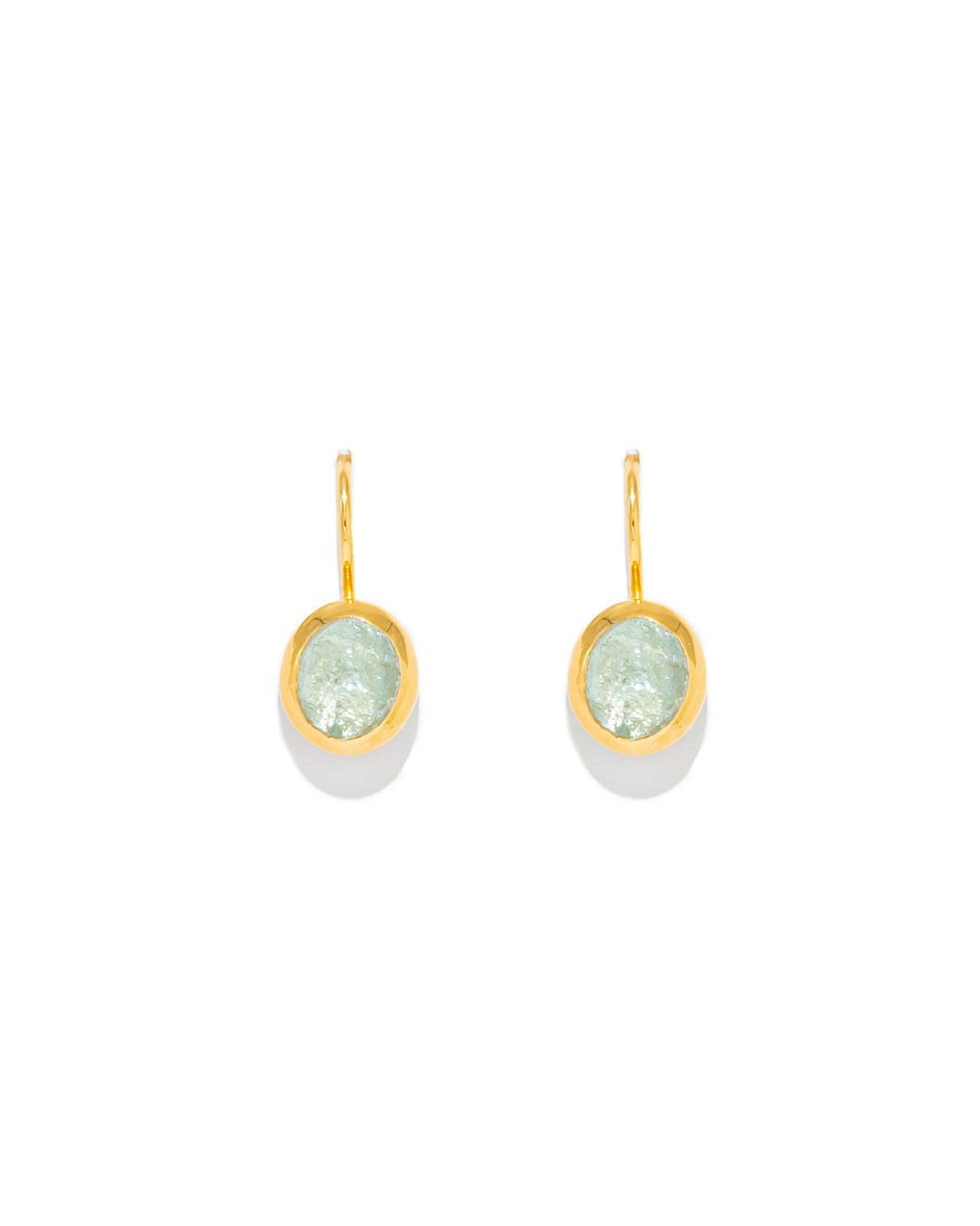 Aquamarine Earrings with Hook