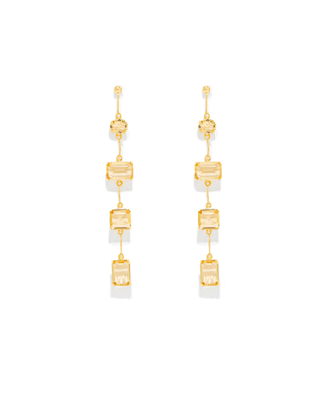 Brincos Citrinos