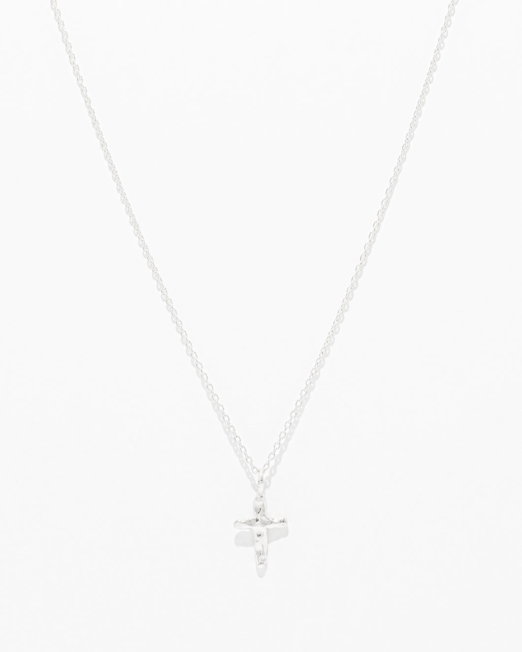 Hammered Cross Necklace