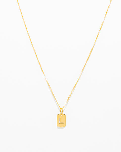 Love Letters Plate Necklace
