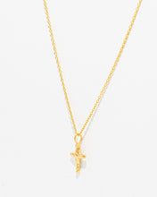 Load image into Gallery viewer, Hammered Cross Necklace
