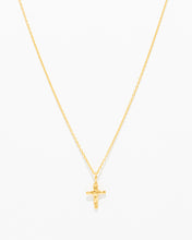 Load image into Gallery viewer, Hammered Cross Necklace
