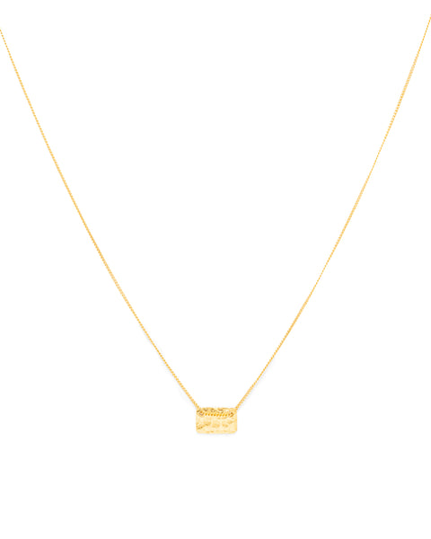 Colar Retângulo Martelado