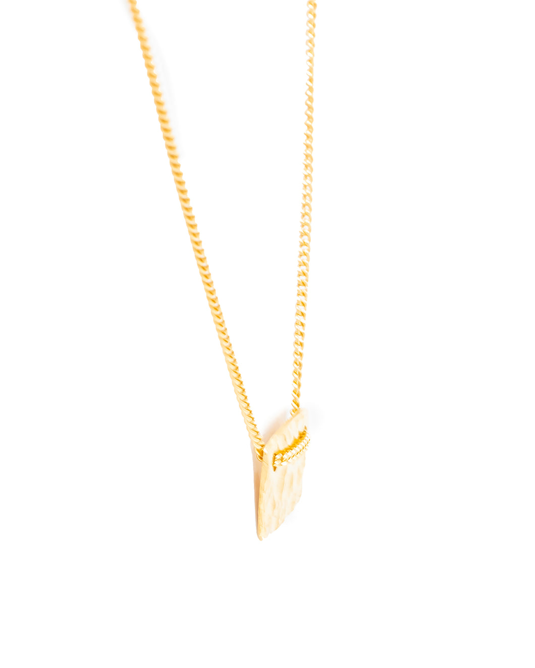 Colar Retângulo Martelado