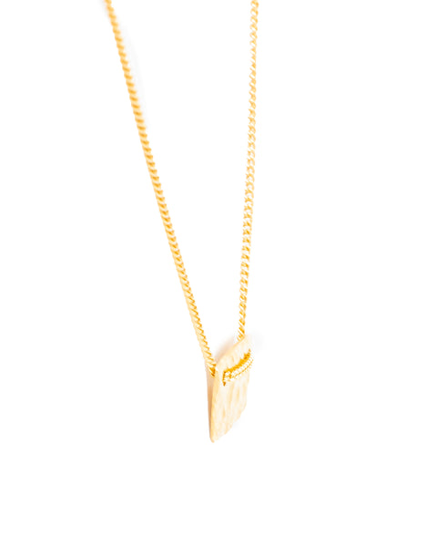 Colar Retângulo Martelado