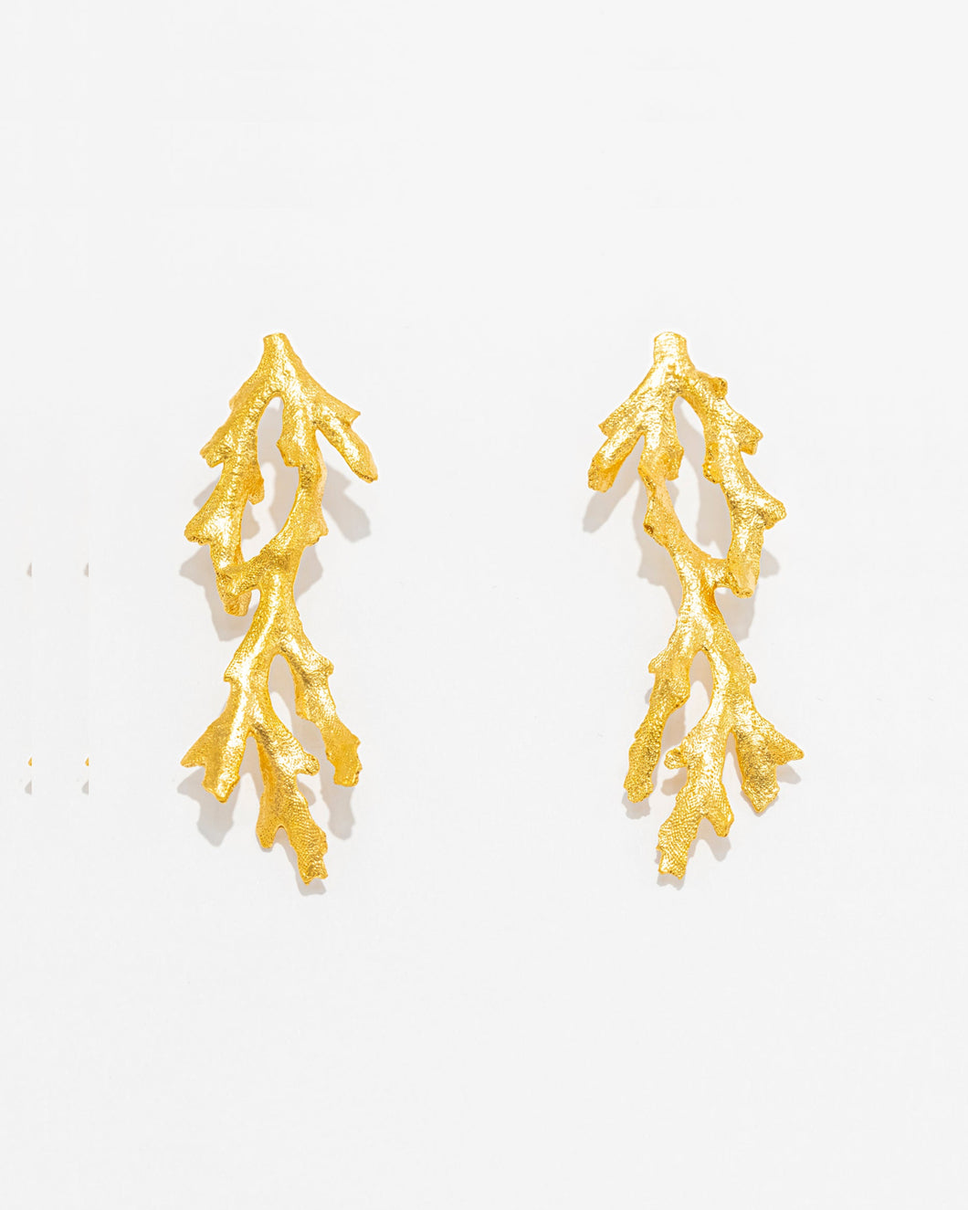 Long Coral Reef Earrings