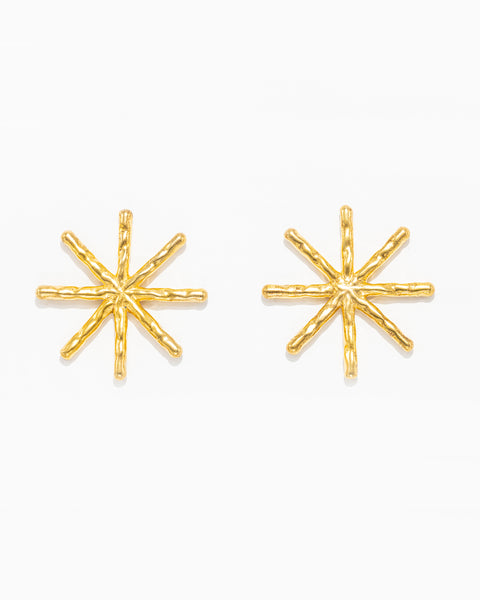 Brincos Estrelas Esculpidas