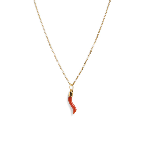 Coral Pepper Necklace