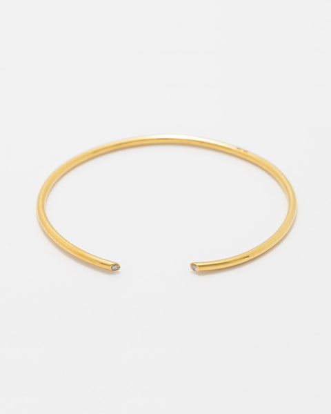Pulseira Aberta com Zircónias