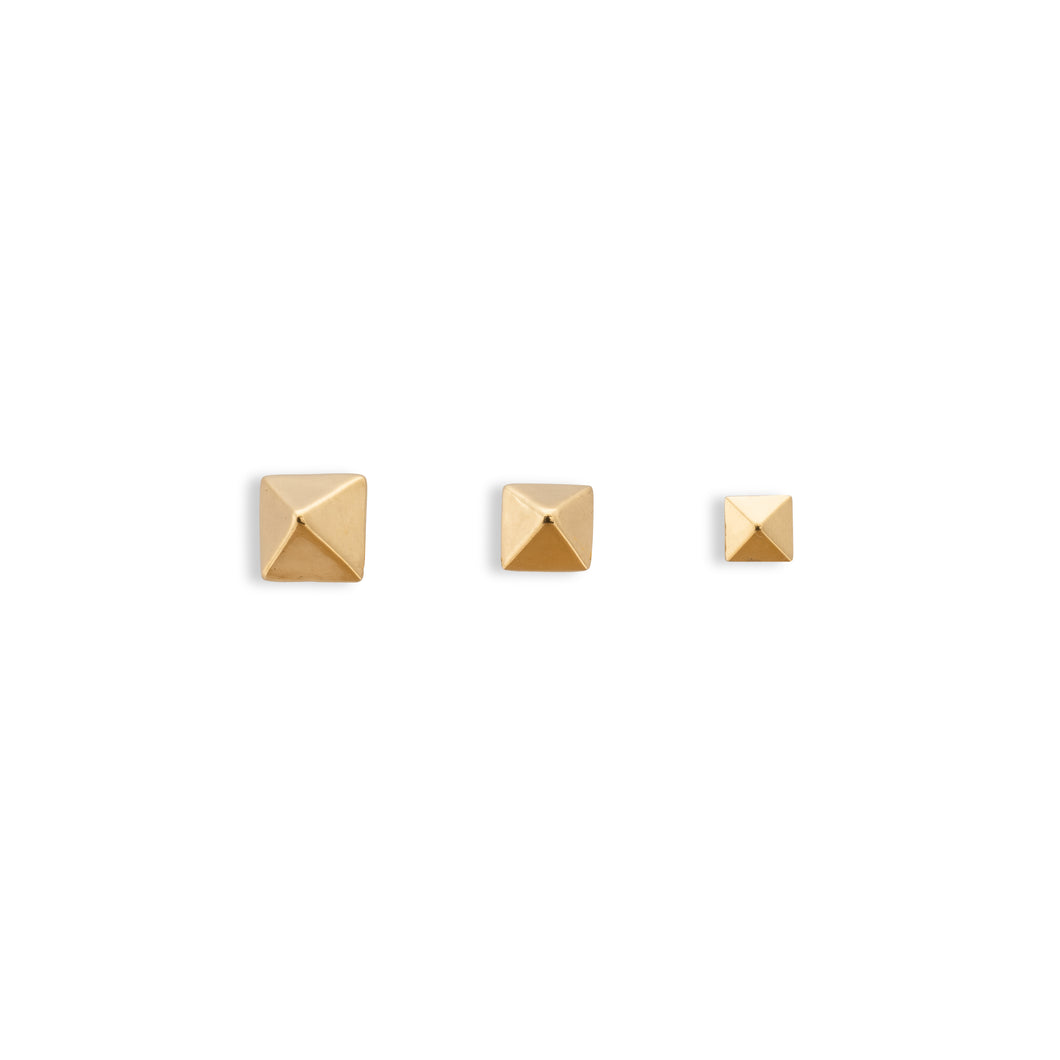 GOLD Pyramid Earrings