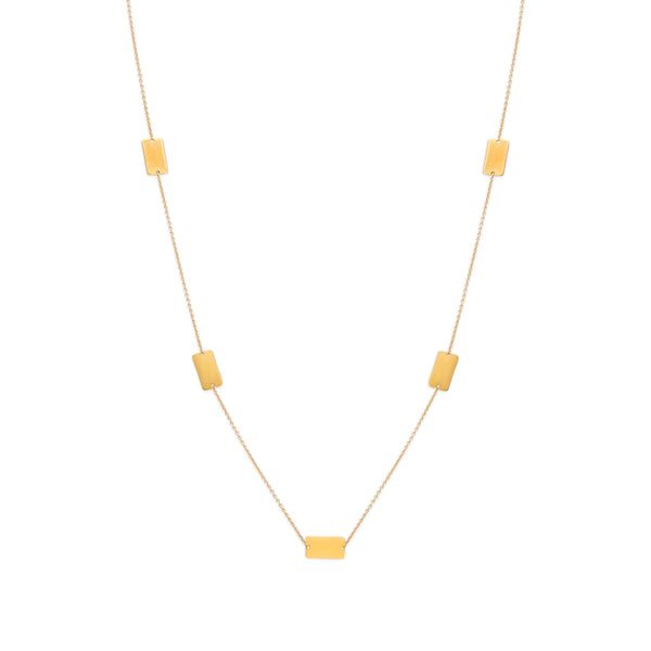 GOLD Small Plates Necklace