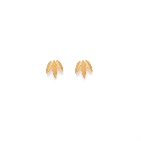 Small Olive Leaf Earrings