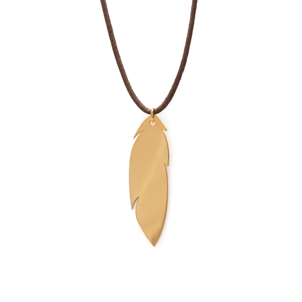 Large Feather Necklace
