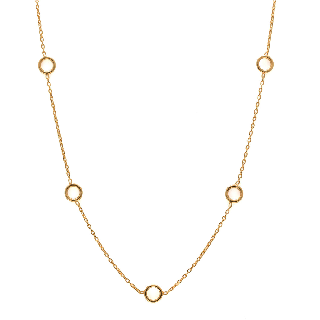 GOLD Open Circle Necklace