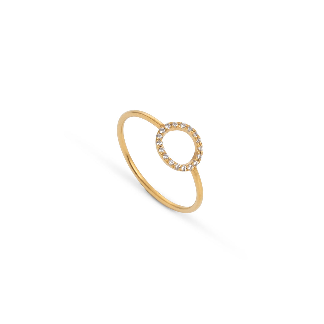 Zirconia Circle Ring