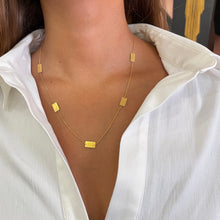 Load image into Gallery viewer, GOLD Small Plates Necklace

